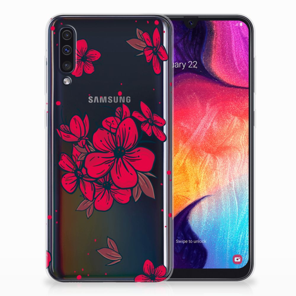 Samsung Galaxy A50 TPU Case Blossom Red
