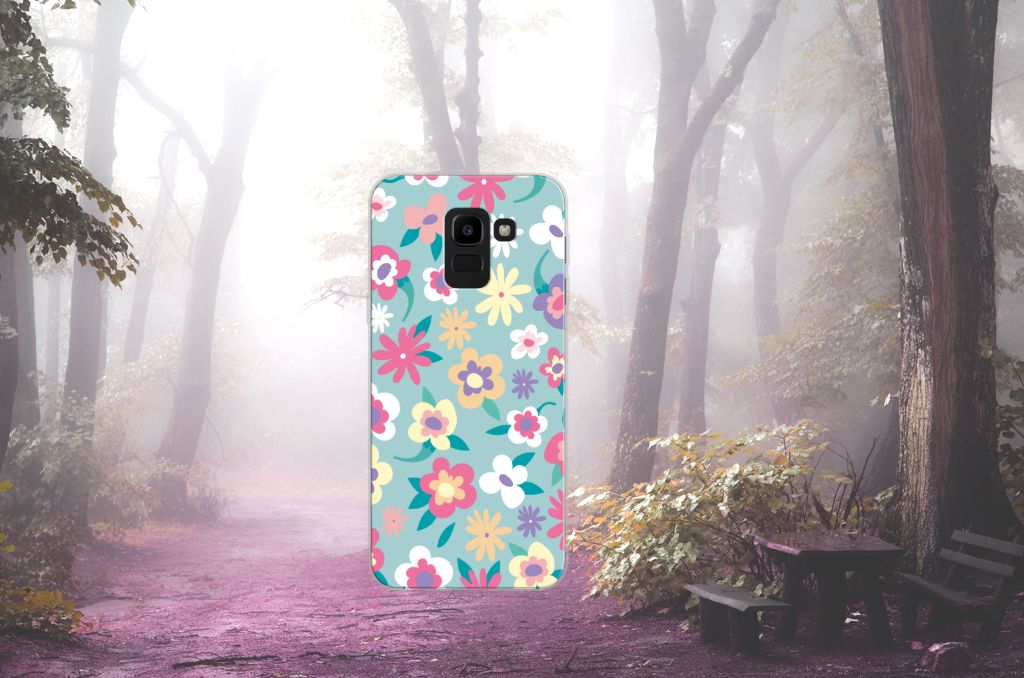 Samsung Galaxy J6 2018 TPU Case Flower Power