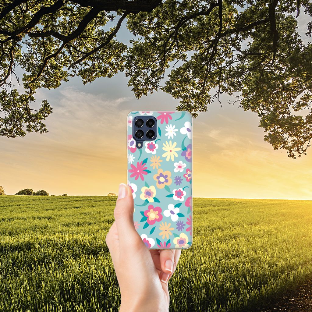 Samsung Galaxy M53 TPU Case Flower Power