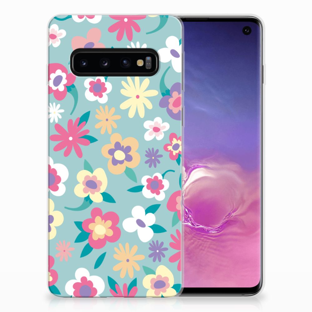 Samsung Galaxy S10 TPU Case Flower Power