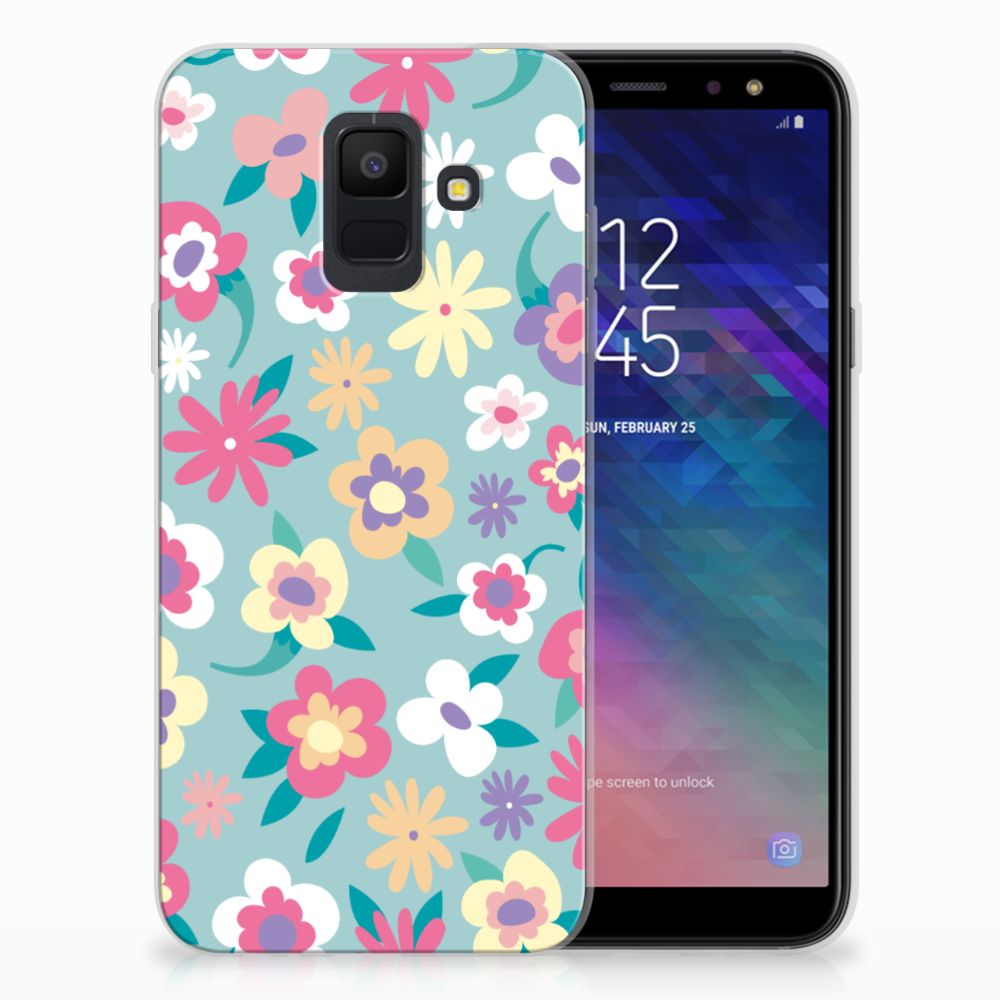 Samsung Galaxy A6 (2018) TPU Case Flower Power