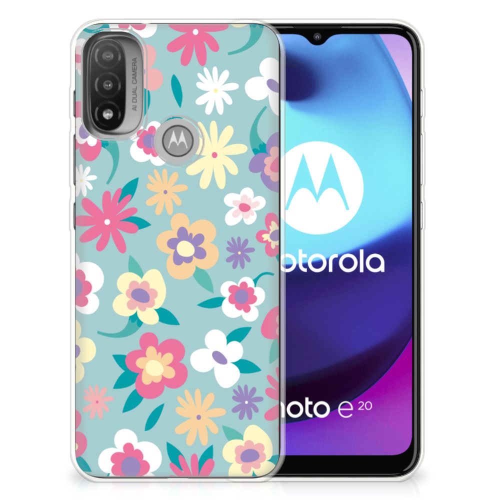 Motorola Moto E20 | E40 TPU Case Flower Power