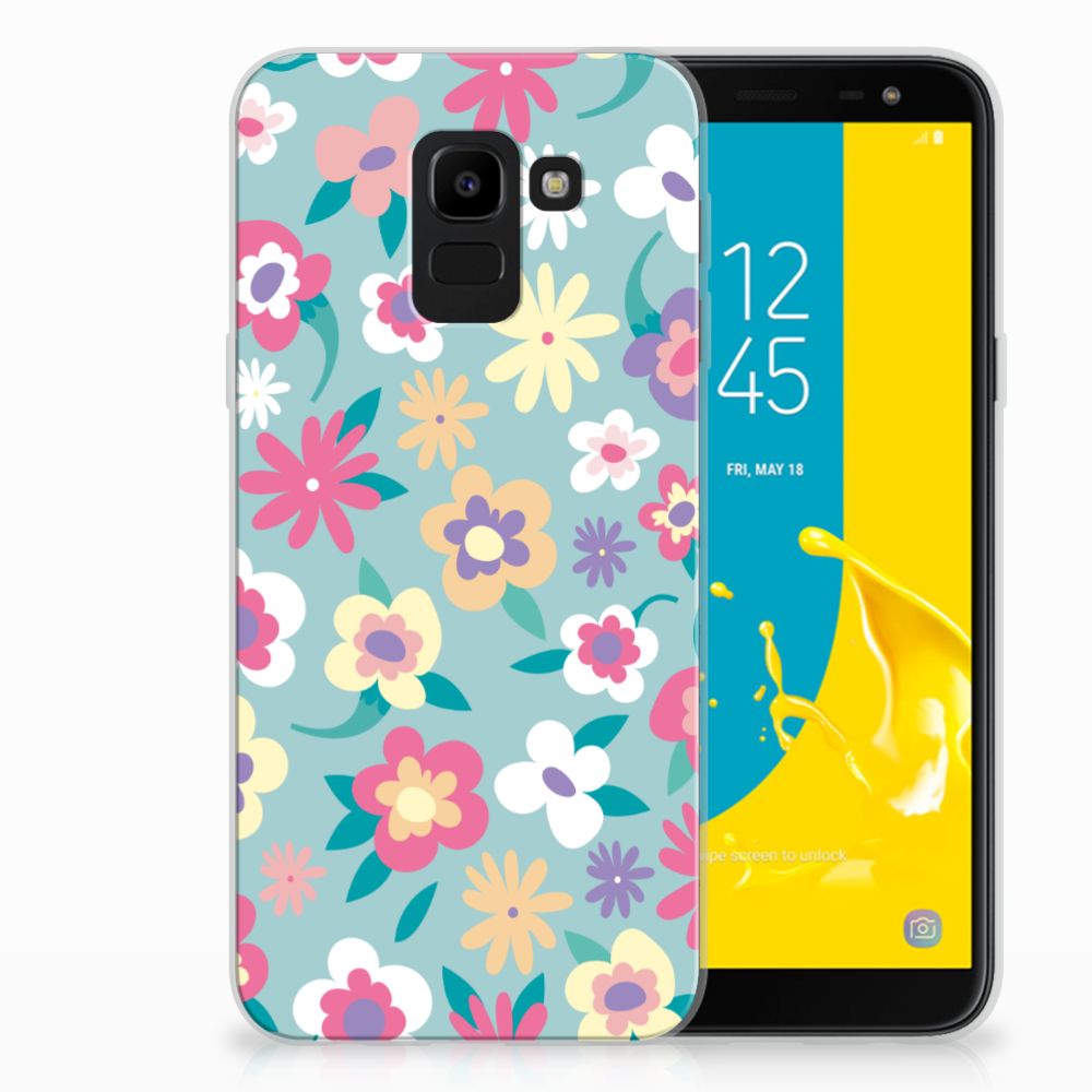 Samsung Galaxy J6 2018 TPU Case Flower Power
