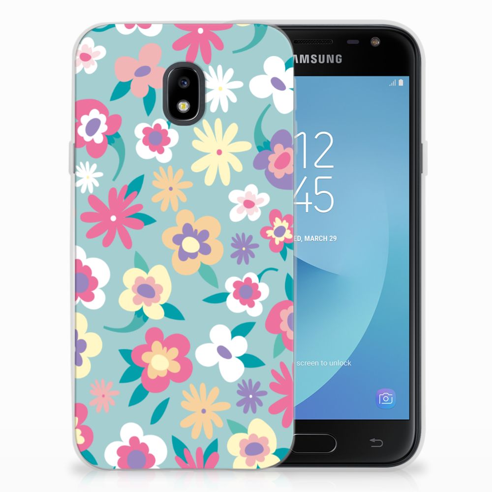 Samsung Galaxy J3 2017 TPU Case Flower Power