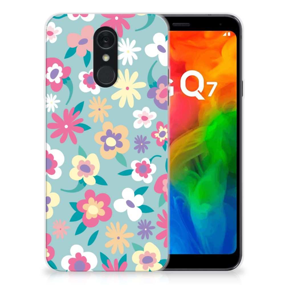 LG Q7 TPU Case Flower Power