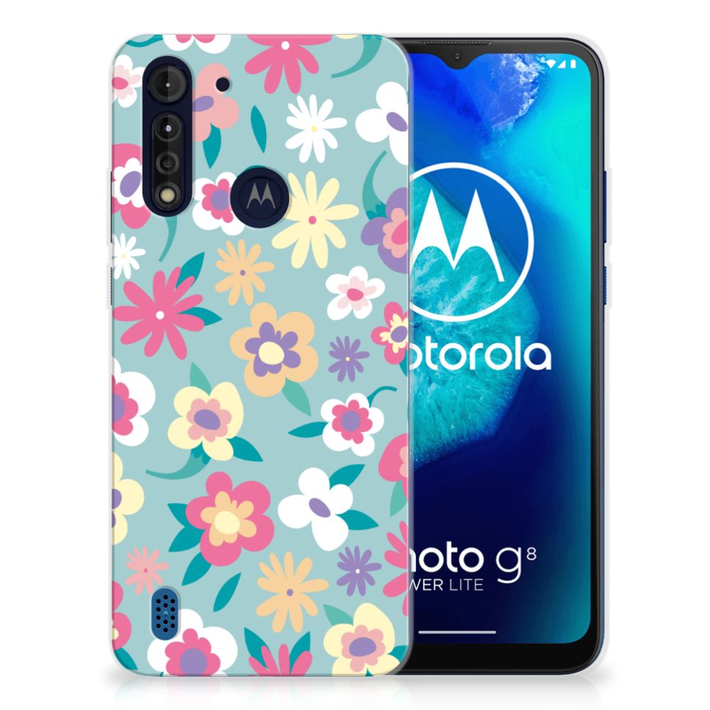 Motorola Moto G8 Power Lite TPU Case Flower Power