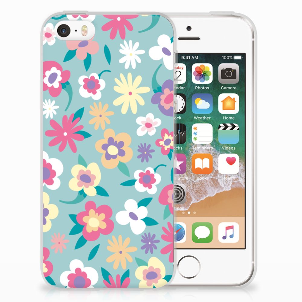 Apple iPhone SE | 5S TPU Case Flower Power