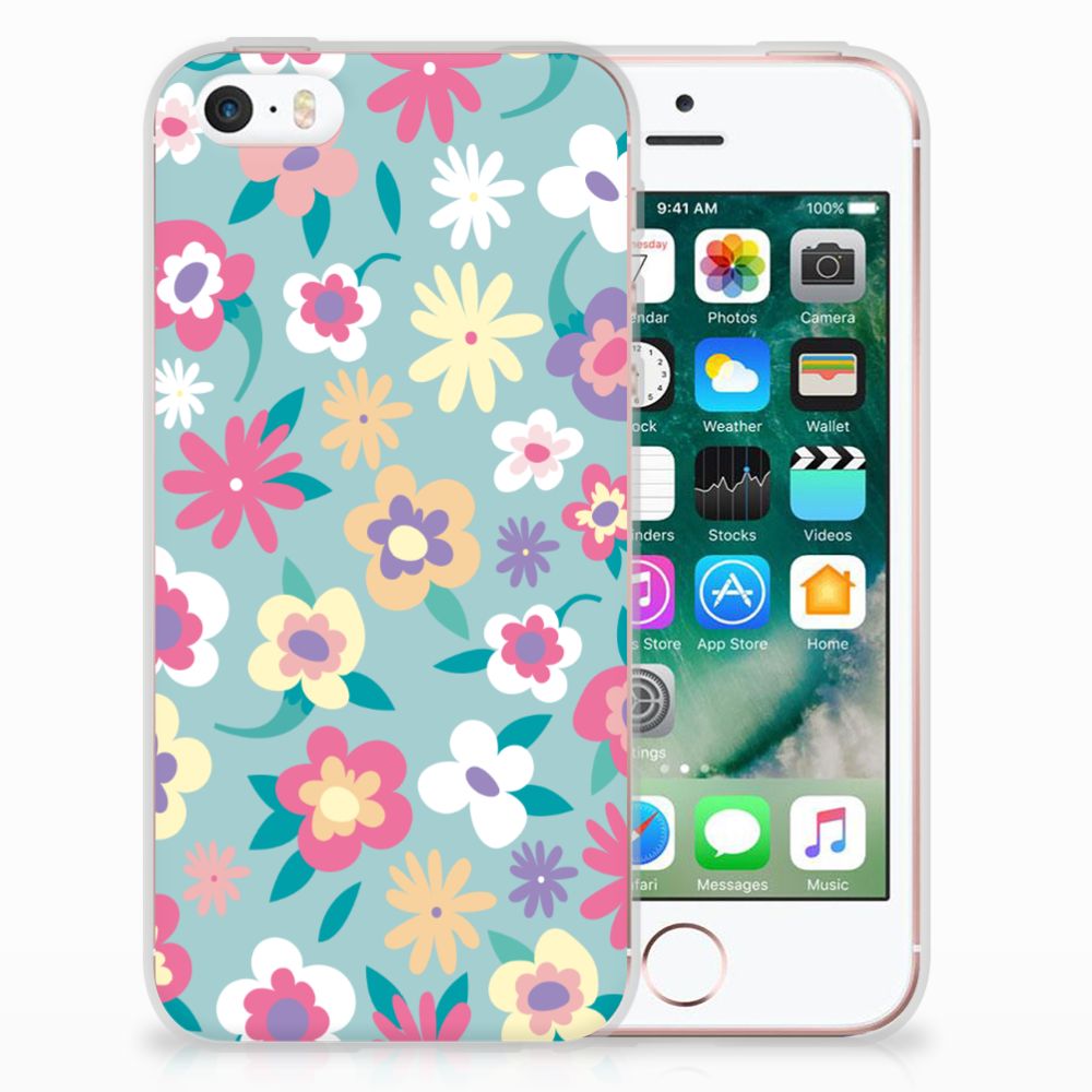 Apple iPhone SE | 5S TPU Case Flower Power