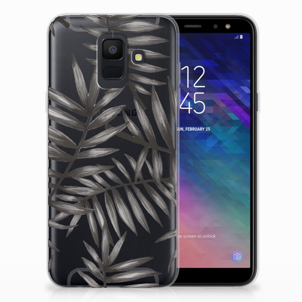 Samsung Galaxy A6 (2018) TPU Case Leaves Grey
