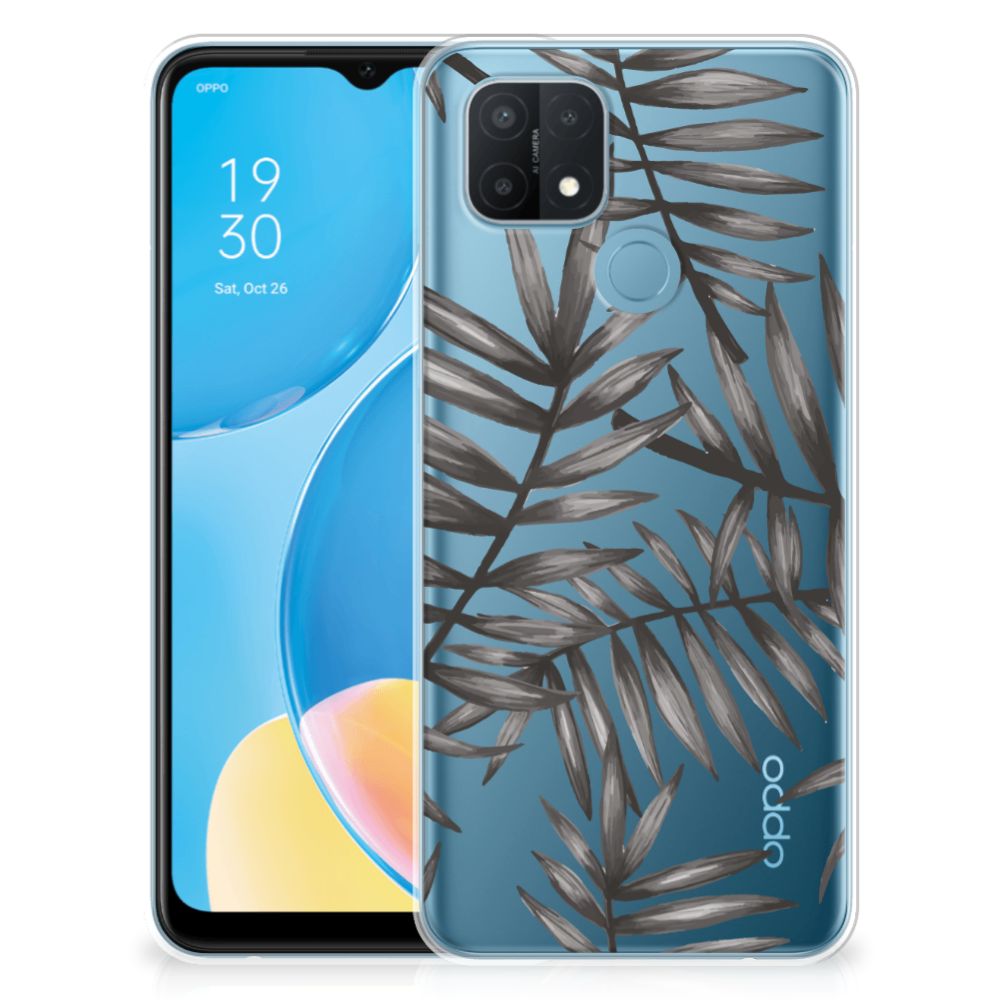 OPPO A15 TPU Case Leaves Grey