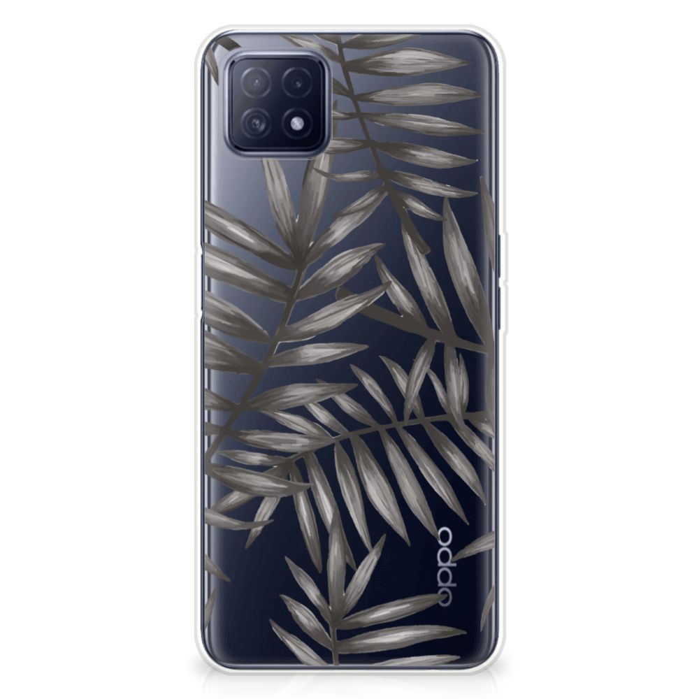OPPO A53 5G | OPPO A73 5G TPU Case Leaves Grey