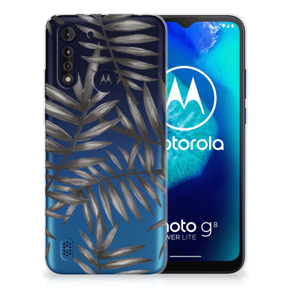 Motorola Moto G8 Power Lite TPU Case Leaves Grey