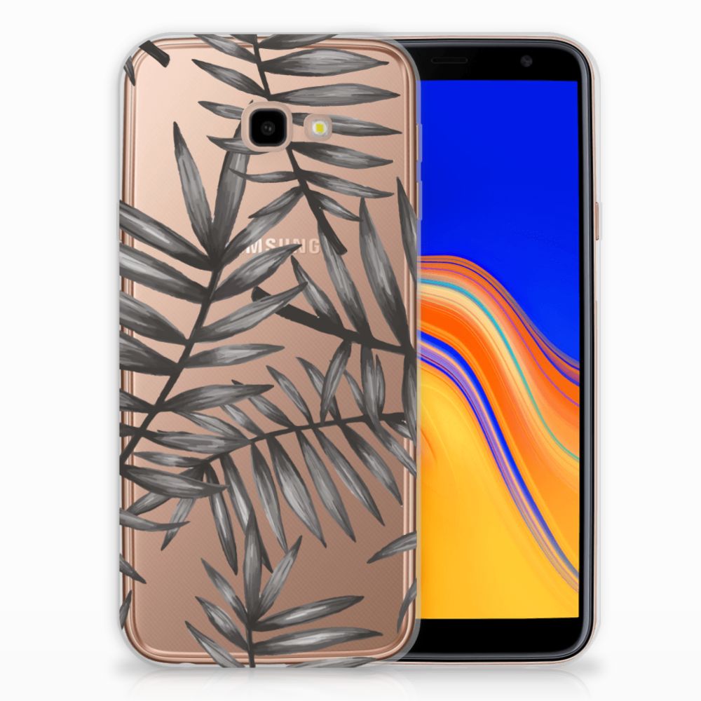 Samsung Galaxy J4 Plus (2018) TPU Case Leaves Grey