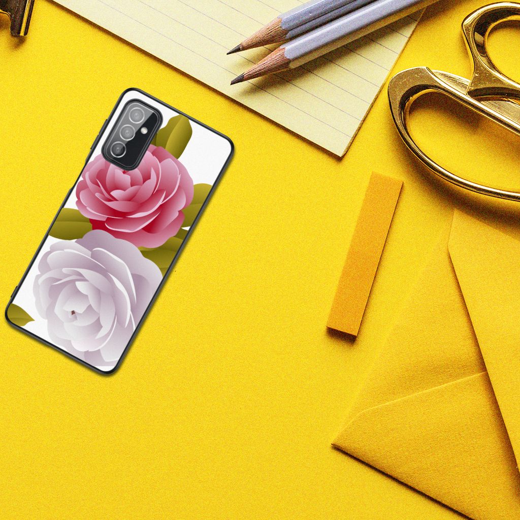Samsung Galaxy M52 Bloemen Hoesje Roses