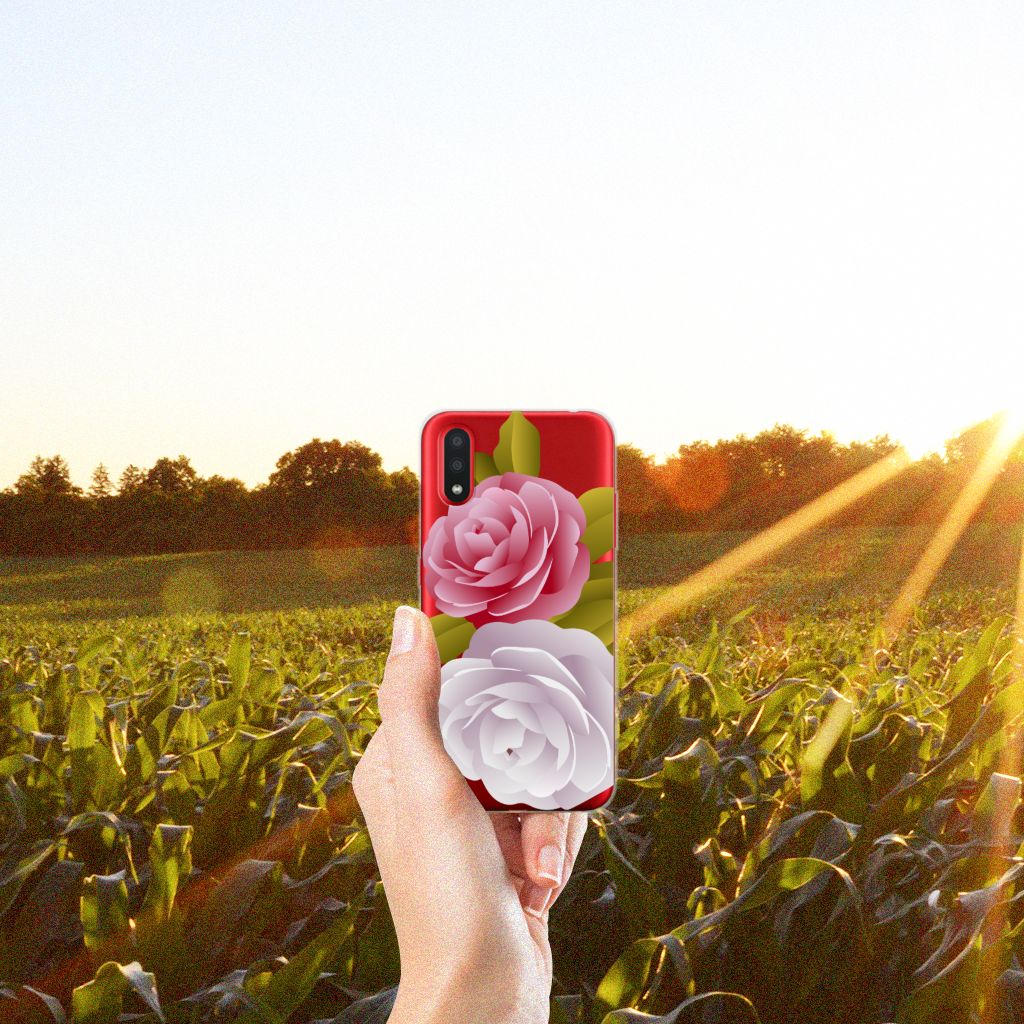 Samsung Galaxy A01 TPU Case Roses