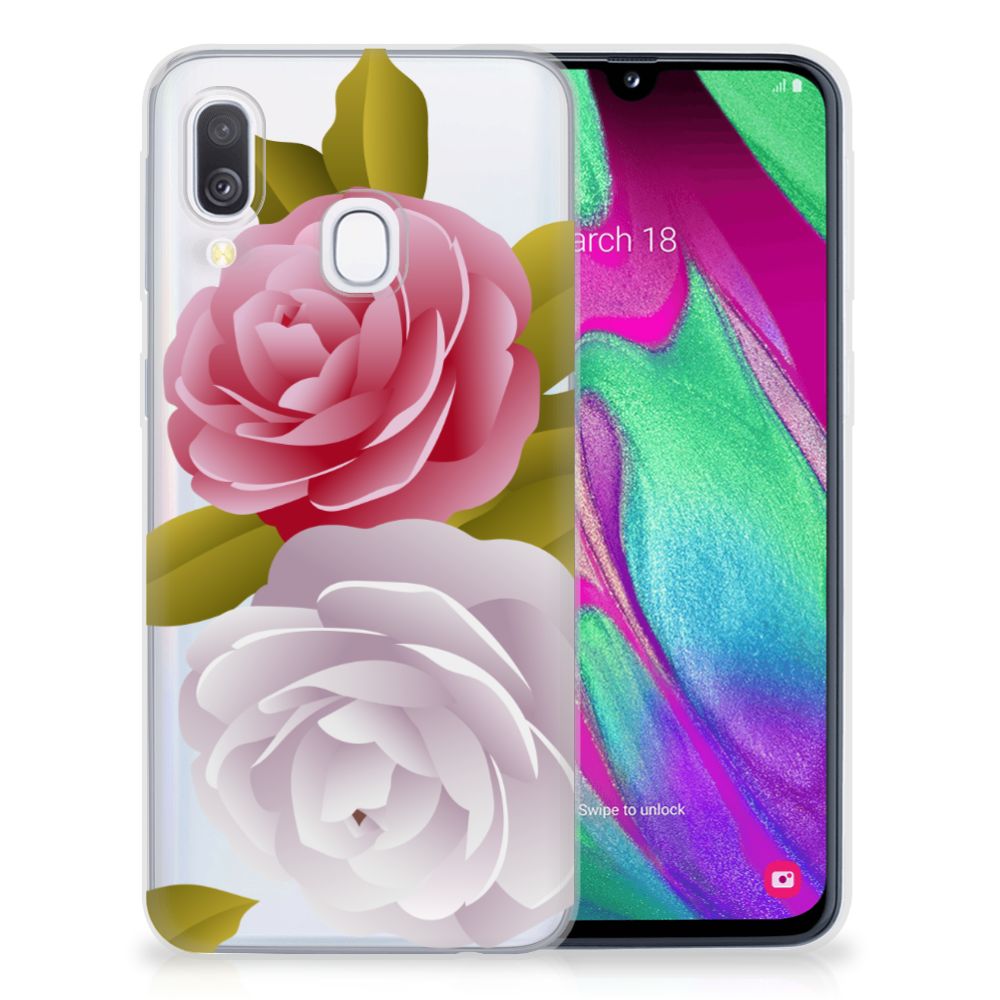 Samsung Galaxy A40 TPU Case Roses
