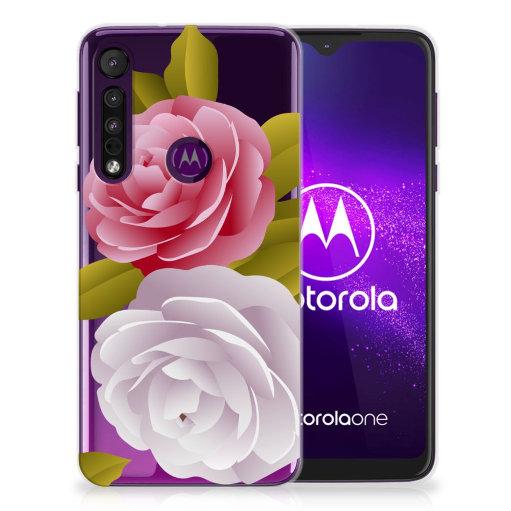 Motorola One Macro TPU Case Roses