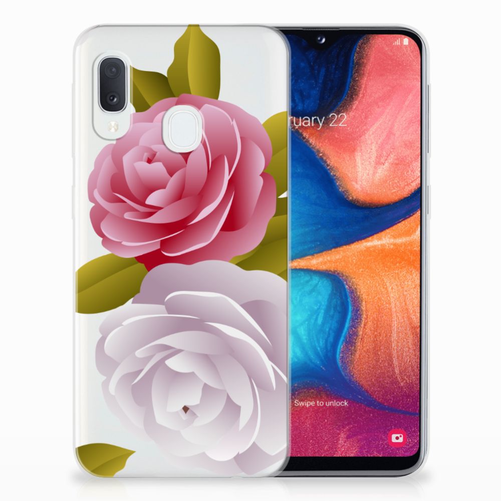 Samsung Galaxy A20e TPU Case Roses
