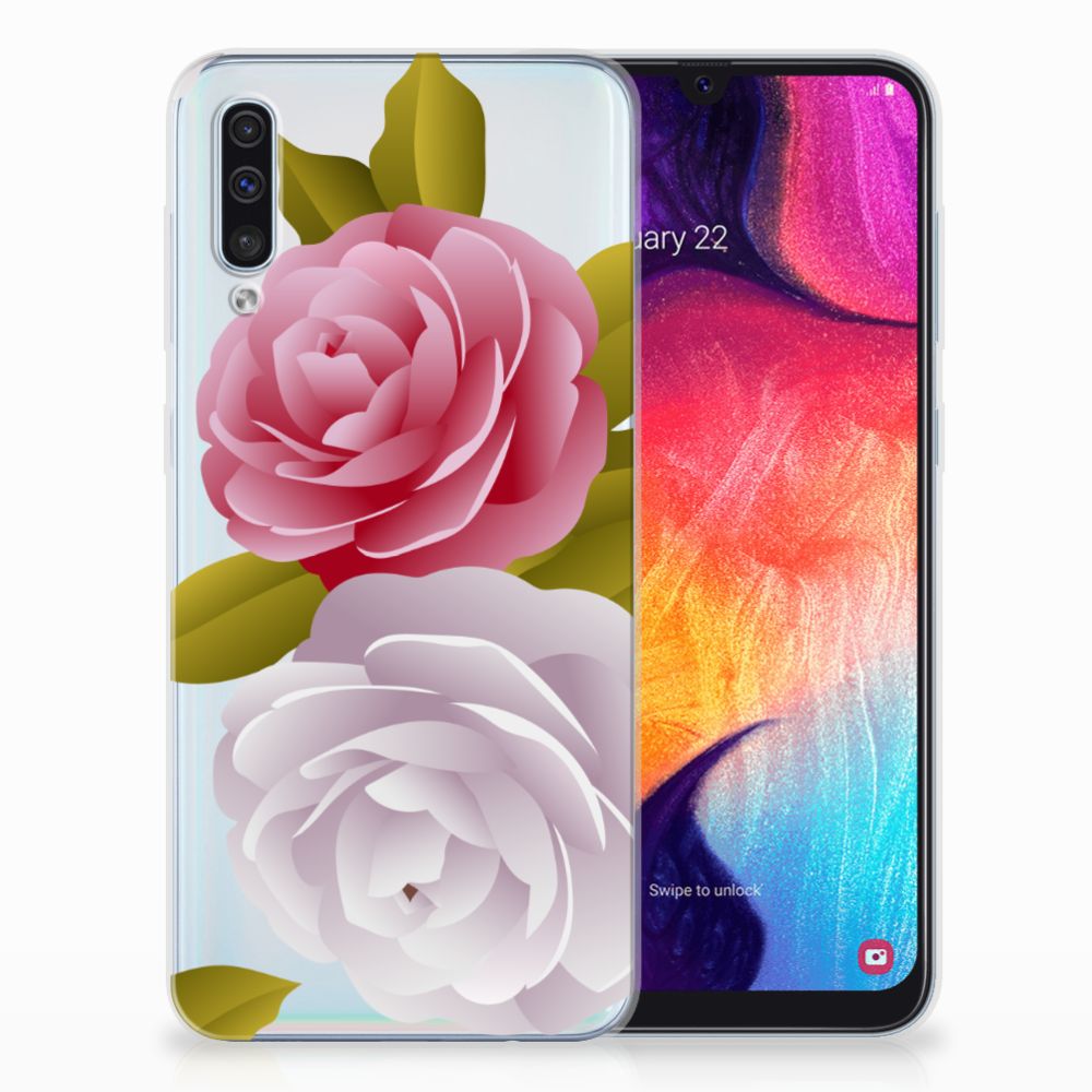 Samsung Galaxy A50 TPU Case Roses