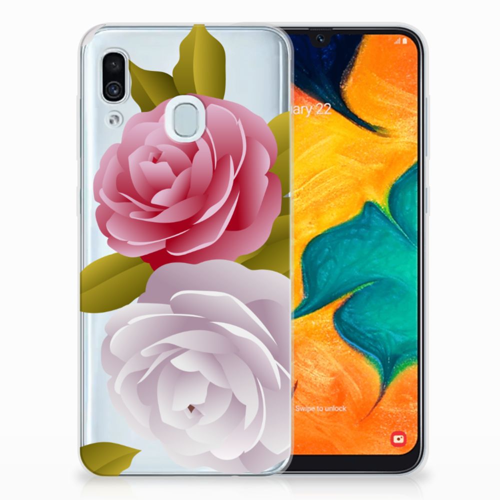 Samsung Galaxy A30 TPU Case Roses