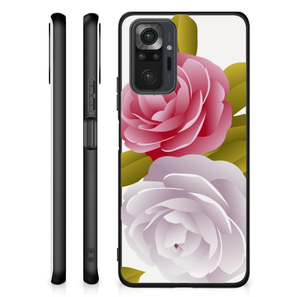 Xiaomi Redmi Note 10 Pro Bloemen Hoesje Roses