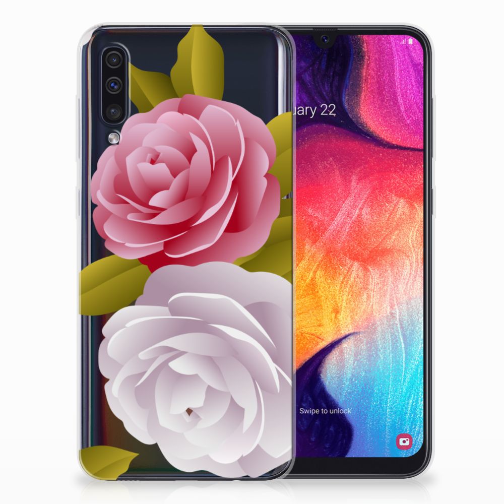 Samsung Galaxy A50 TPU Case Roses