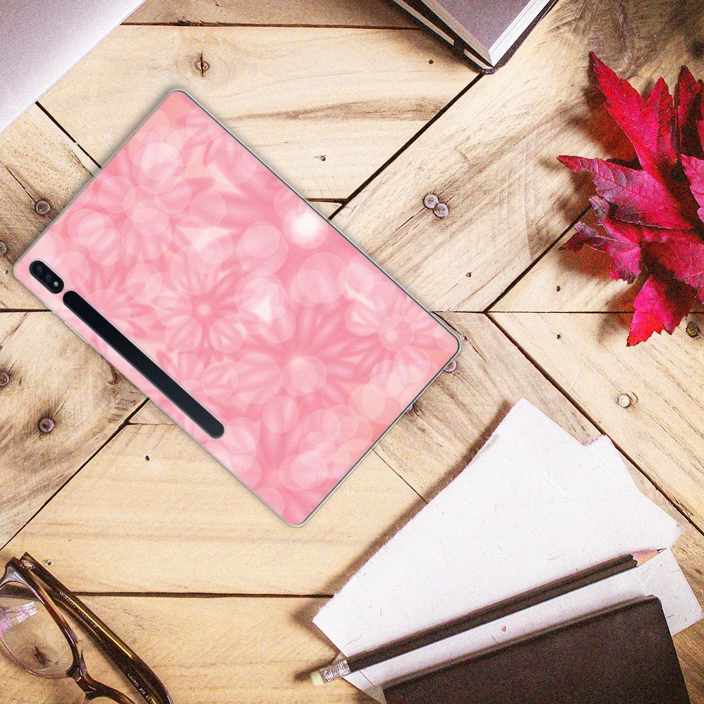 Samsung Galaxy Tab S7 Plus | S8 Plus Siliconen Hoesje Spring Flowers