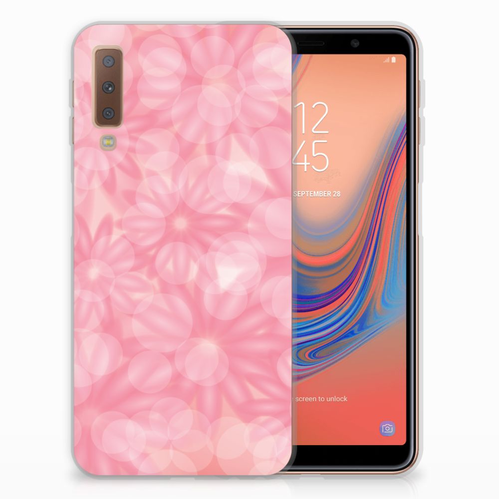 Samsung Galaxy A7 (2018) TPU Case Spring Flowers
