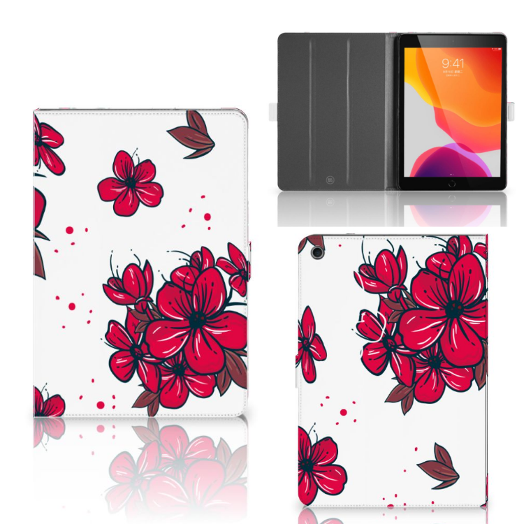 iPad 10.2 2019 | iPad 10.2 2020 | 10.2 2021 Tablet Cover Blossom Red