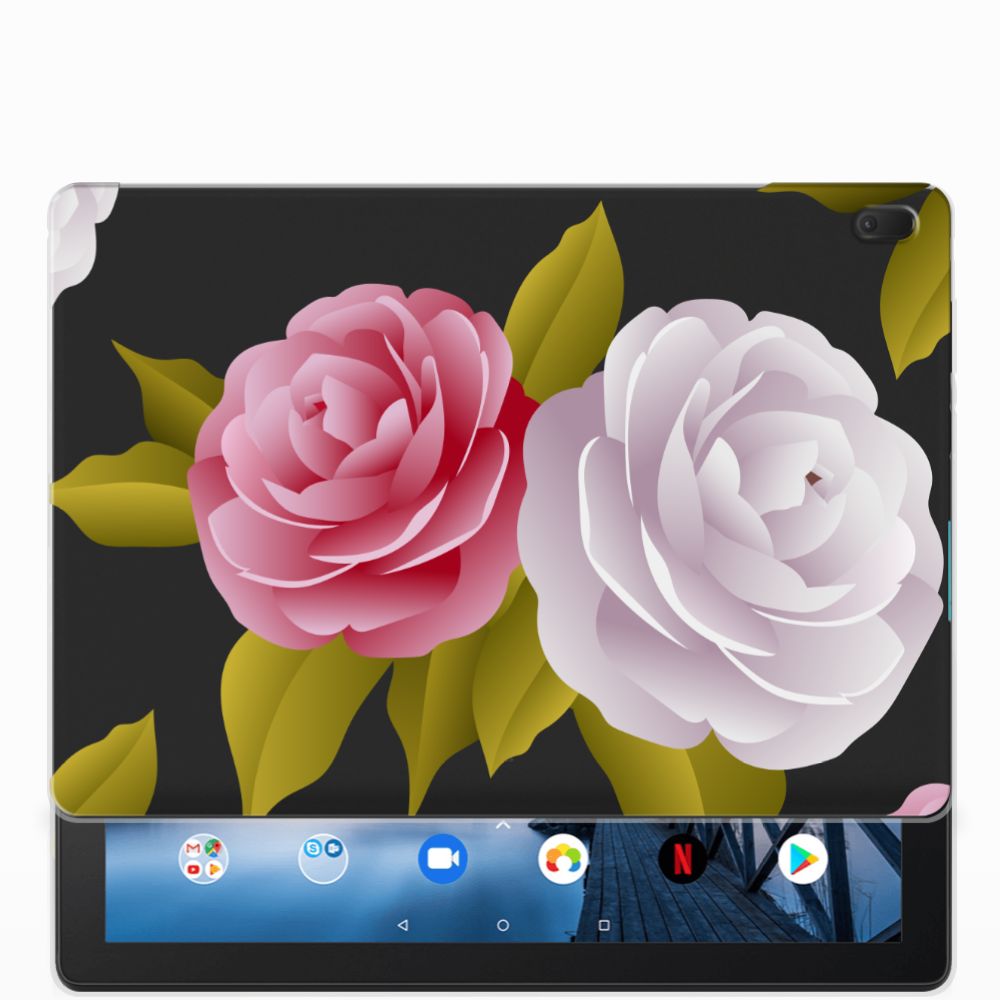 Lenovo Tab E10 Siliconen Hoesje Roses