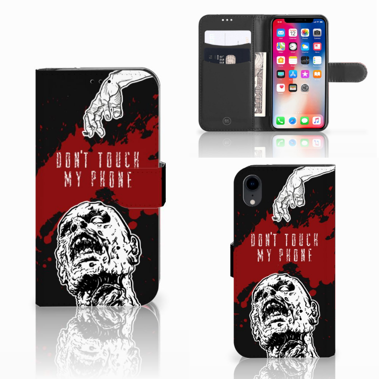 Apple iPhone Xr Boekhoesje Design Zombie Blood