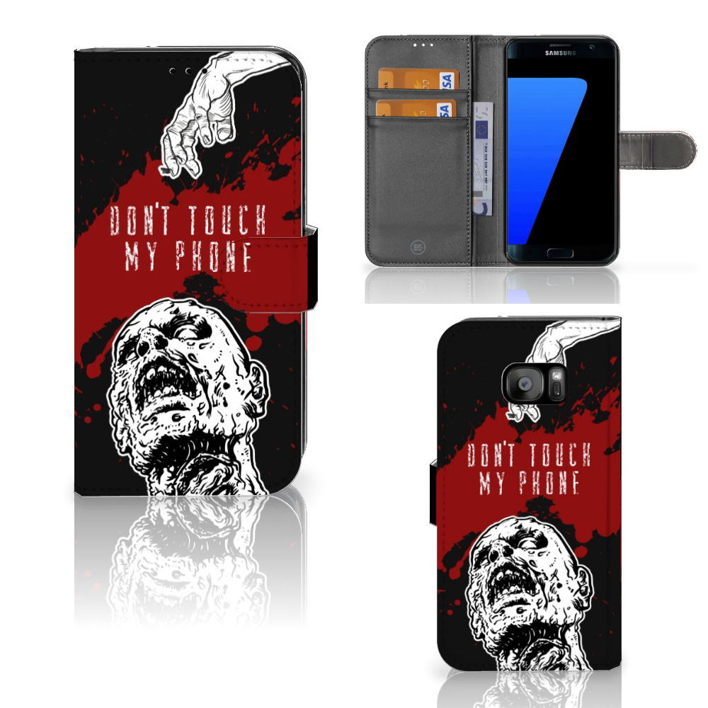 Samsung Galaxy S7 Edge Boekhoesje Design Zombie Blood