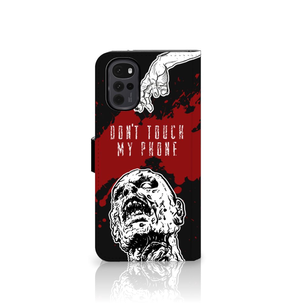Motorola Moto G22 Portemonnee Hoesje Zombie Blood