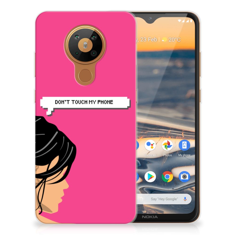 Nokia 5.3 Silicone-hoesje Woman Don't Touch My Phone