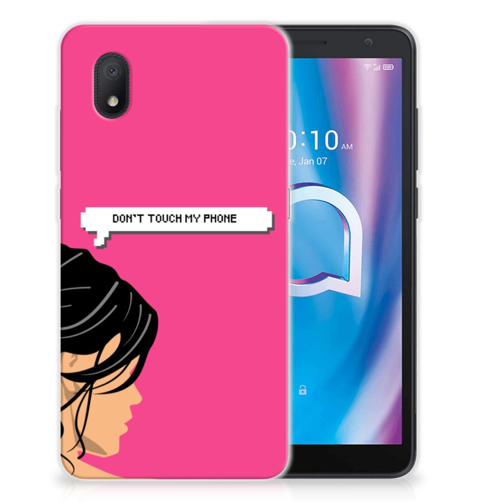 Alcatel 1B (2020) Silicone-hoesje Woman Don't Touch My Phone