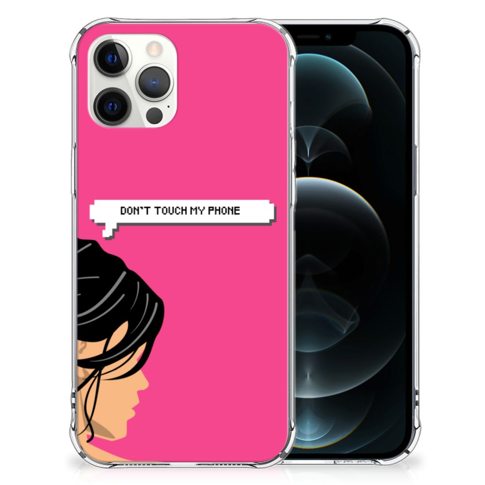 iPhone 12 Pro Max Anti Shock Case Woman Don't Touch My Phone