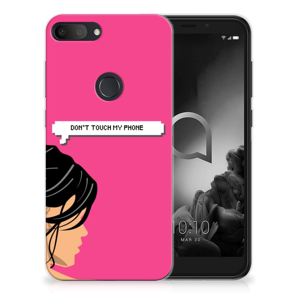 Alcatel 1S (2019) Silicone-hoesje Woman Don't Touch My Phone