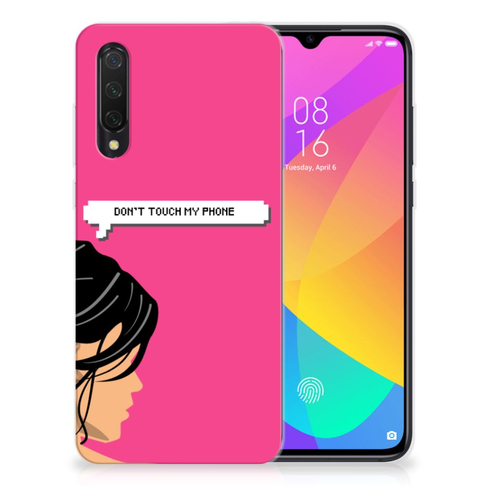Xiaomi Mi 9 Lite Silicone-hoesje Woman Don't Touch My Phone