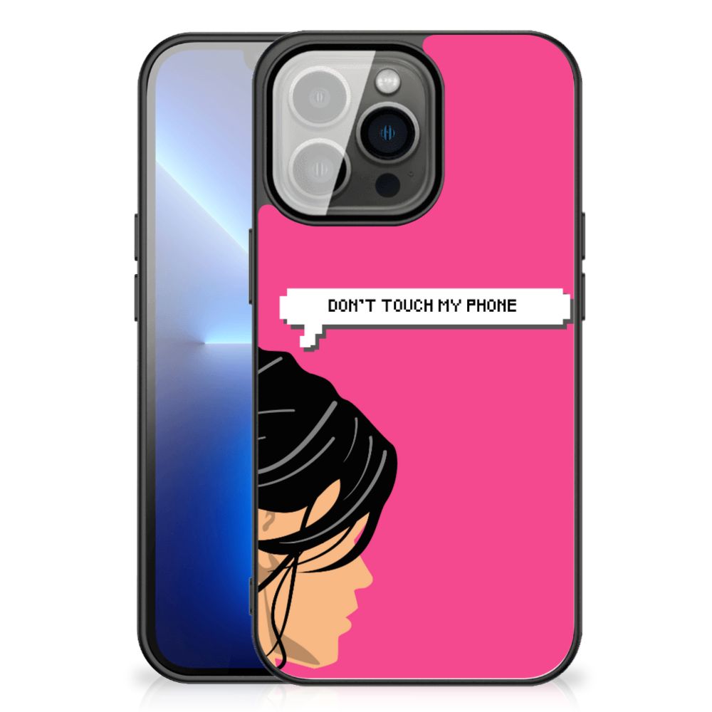iPhone 13 Pro Max Telefoon Hoesje Woman Don't Touch My Phone