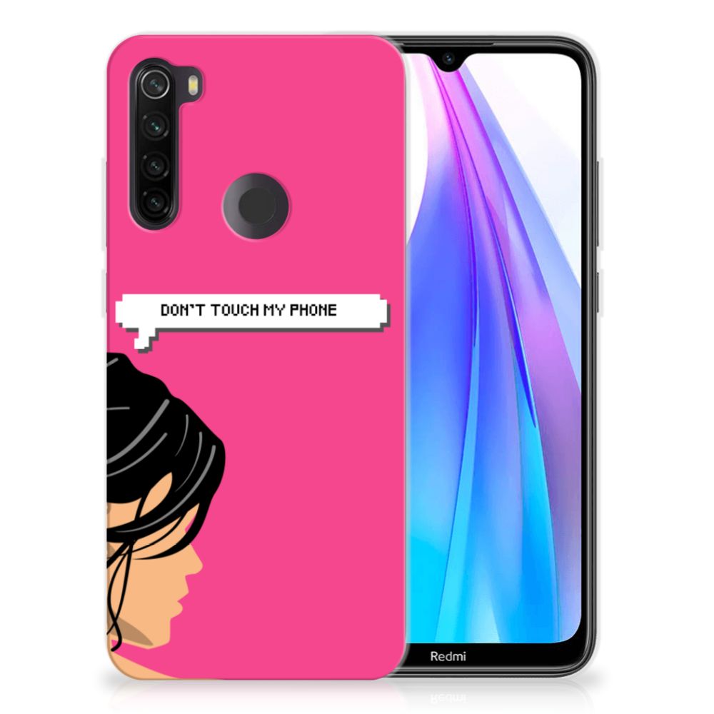 Xiaomi Redmi Note 8T Silicone-hoesje Woman Don't Touch My Phone