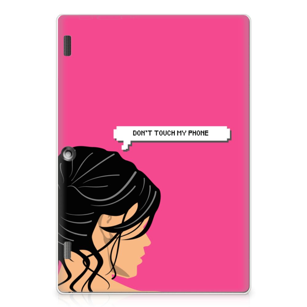 Lenovo Tab 10 | Tab 2 A10-30 Print Case Woman Don't Touch My Phone
