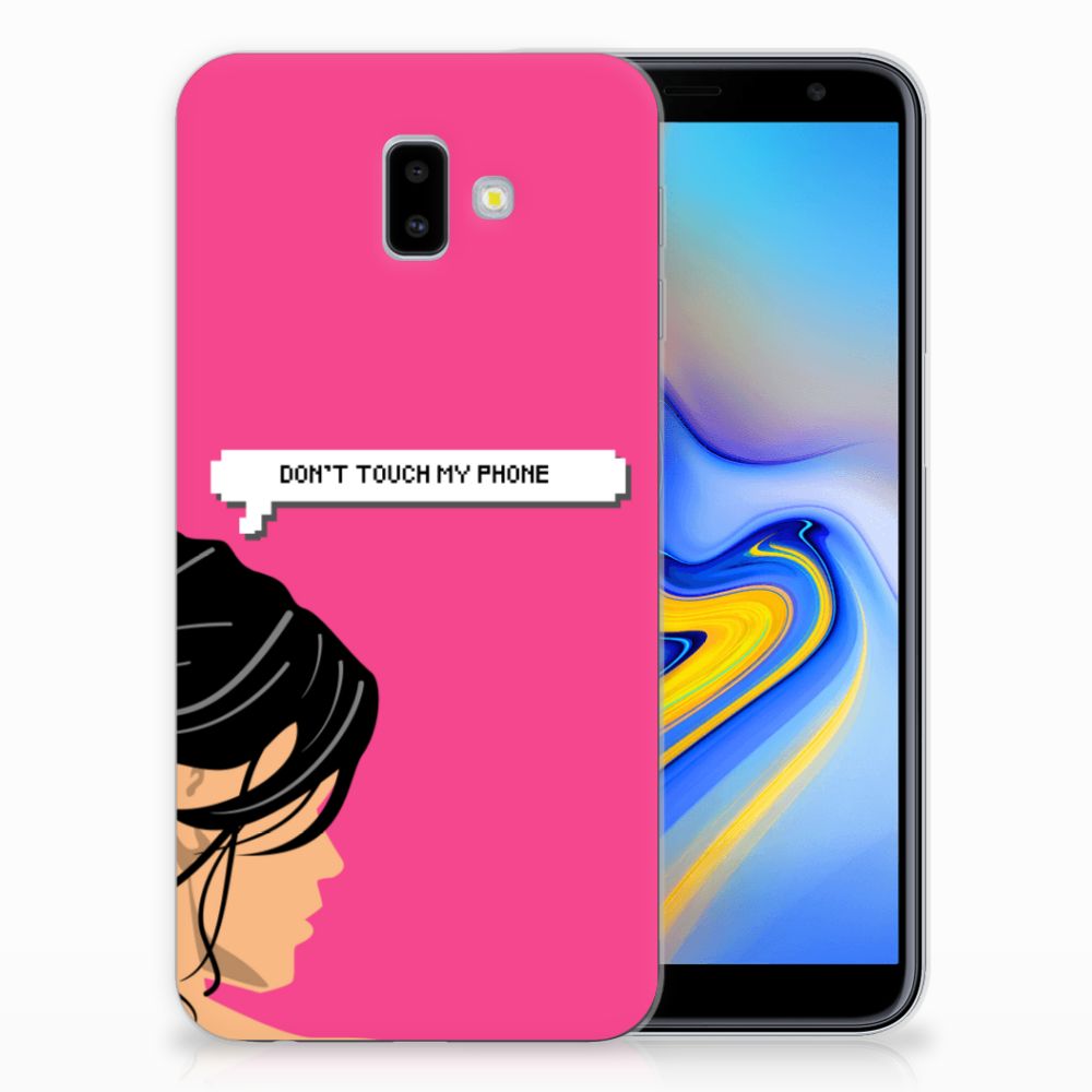 Samsung Galaxy J6 Plus (2018) Silicone-hoesje Woman Don't Touch My Phone
