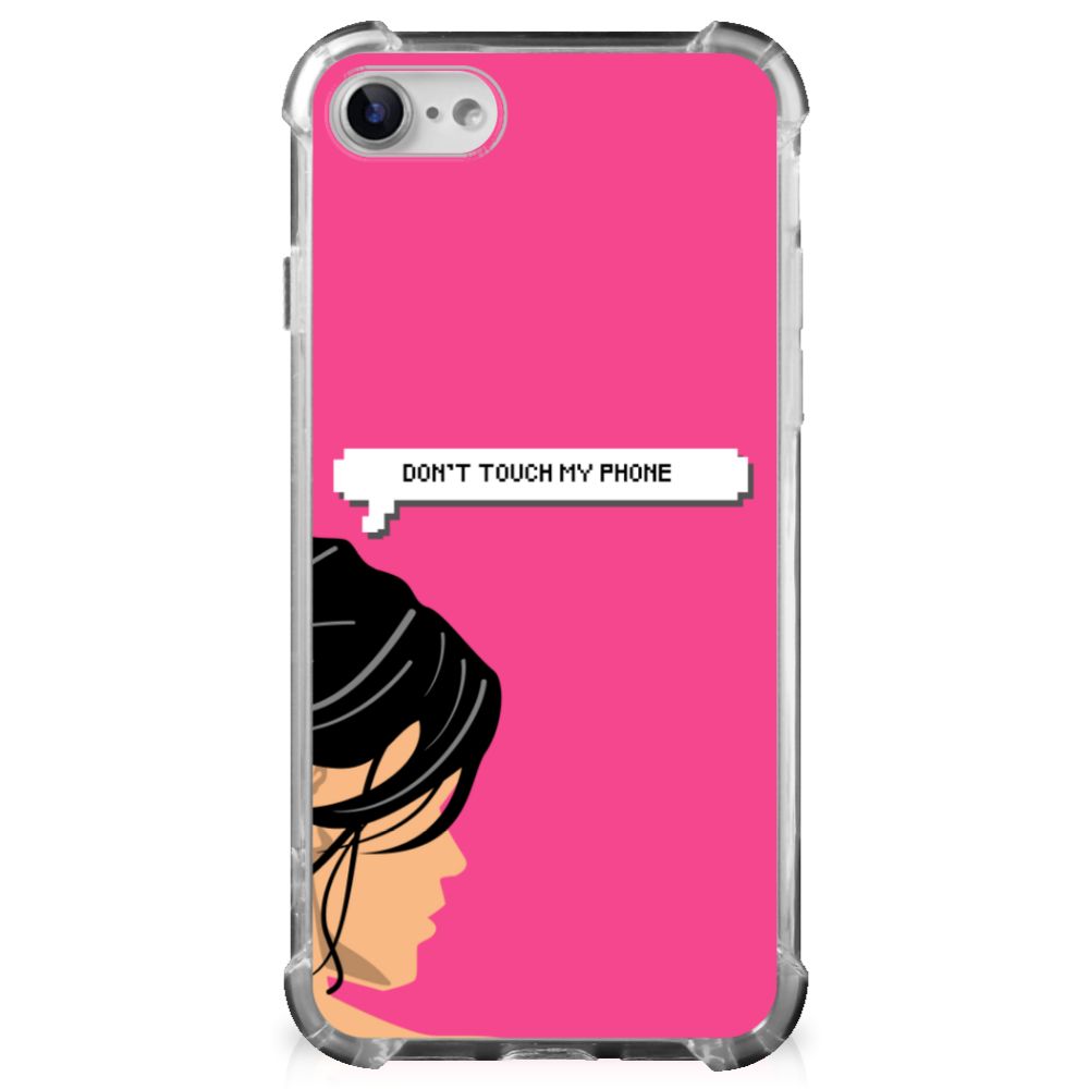 iPhone SE 2022/2020 | iPhone 8/7 Anti Shock Case Woman Don't Touch My Phone