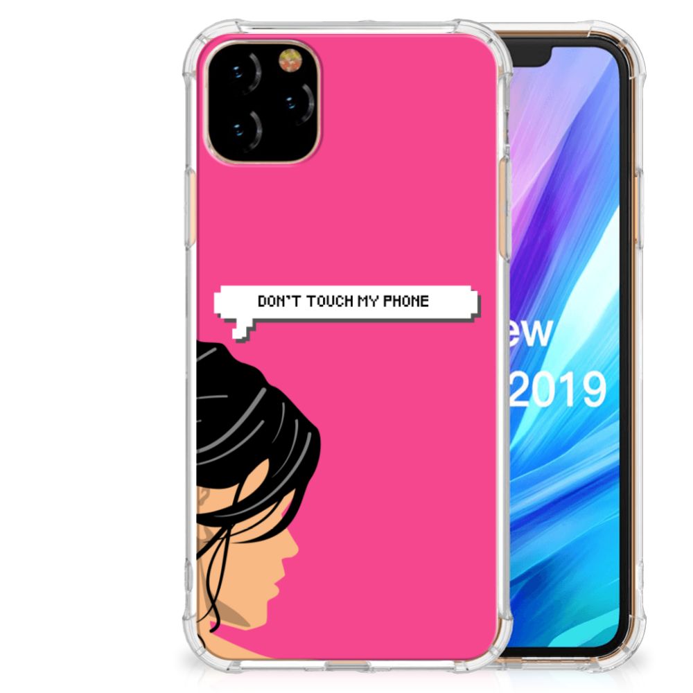 Apple iPhone 11 Pro Max Anti Shock Case Woman Don't Touch My Phone