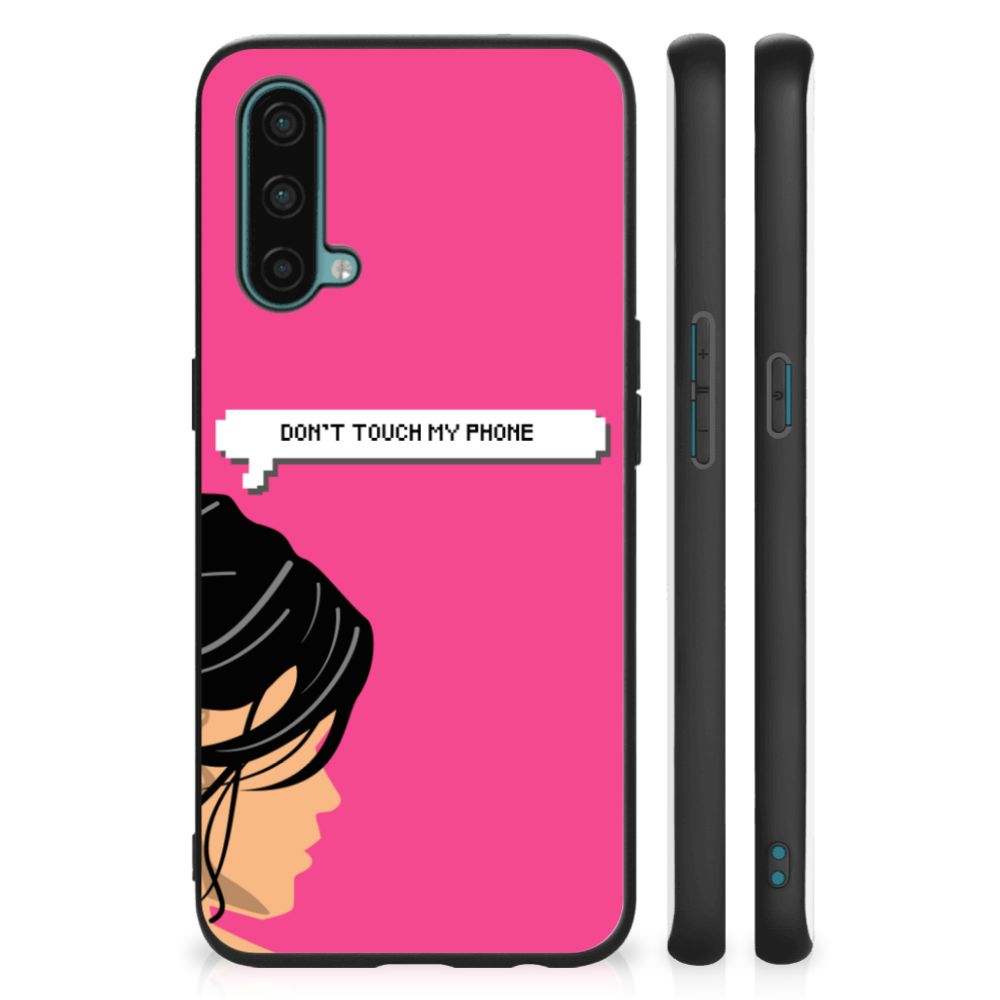 OnePlus Nord CE 5G Telefoon Hoesje Woman Don't Touch My Phone