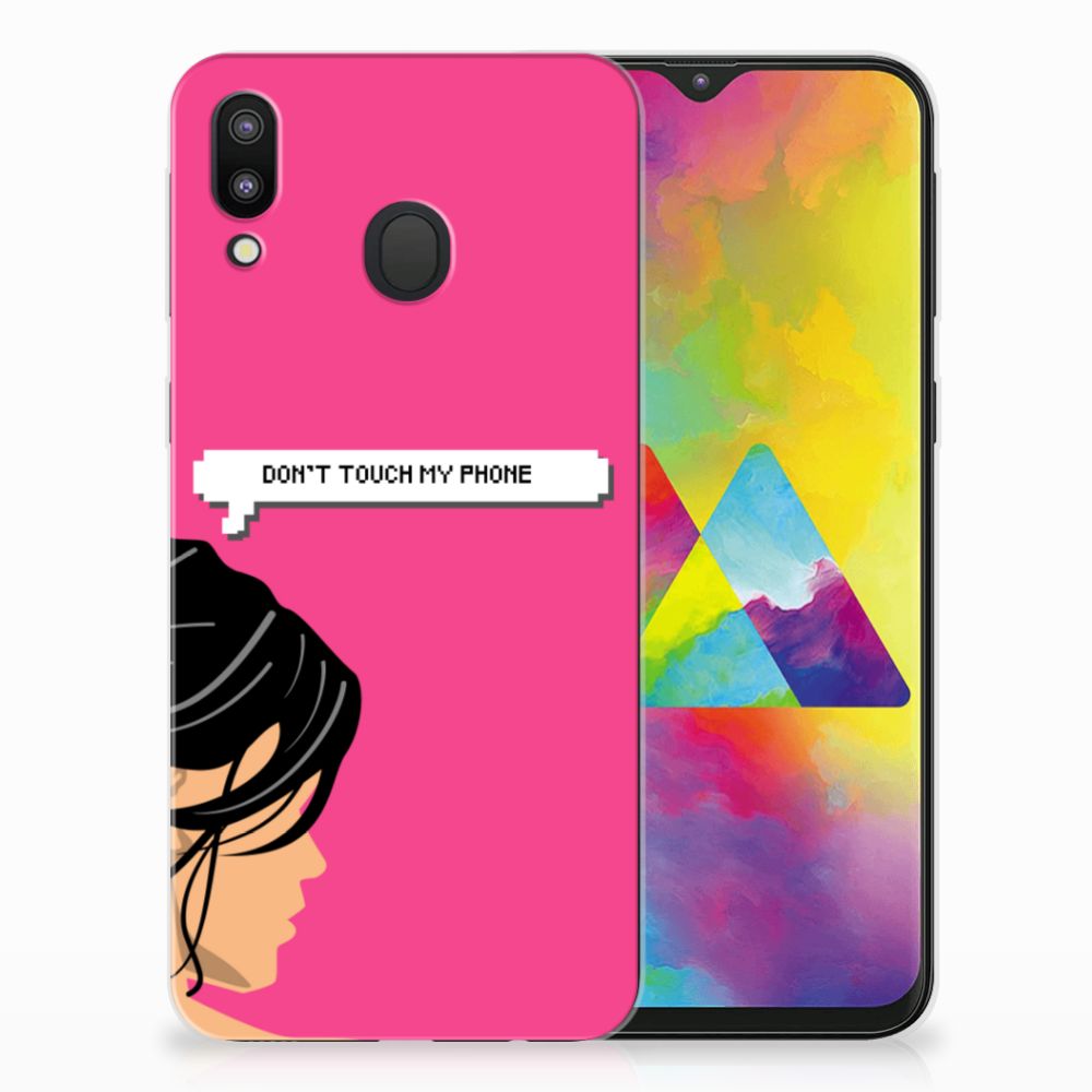Samsung Galaxy M20 (Power) Silicone-hoesje Woman Don't Touch My Phone