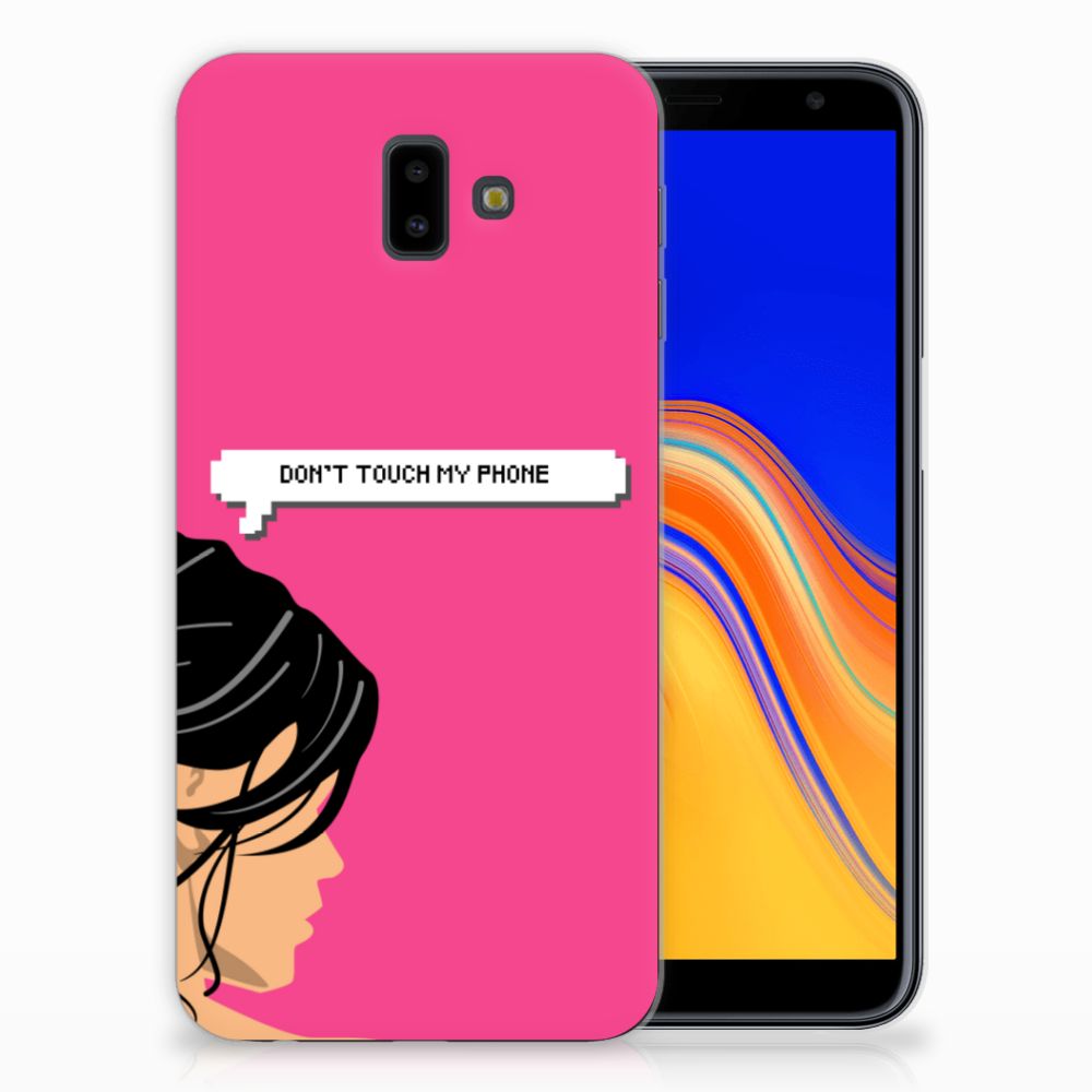 Samsung Galaxy J6 Plus (2018) Silicone-hoesje Woman Don't Touch My Phone