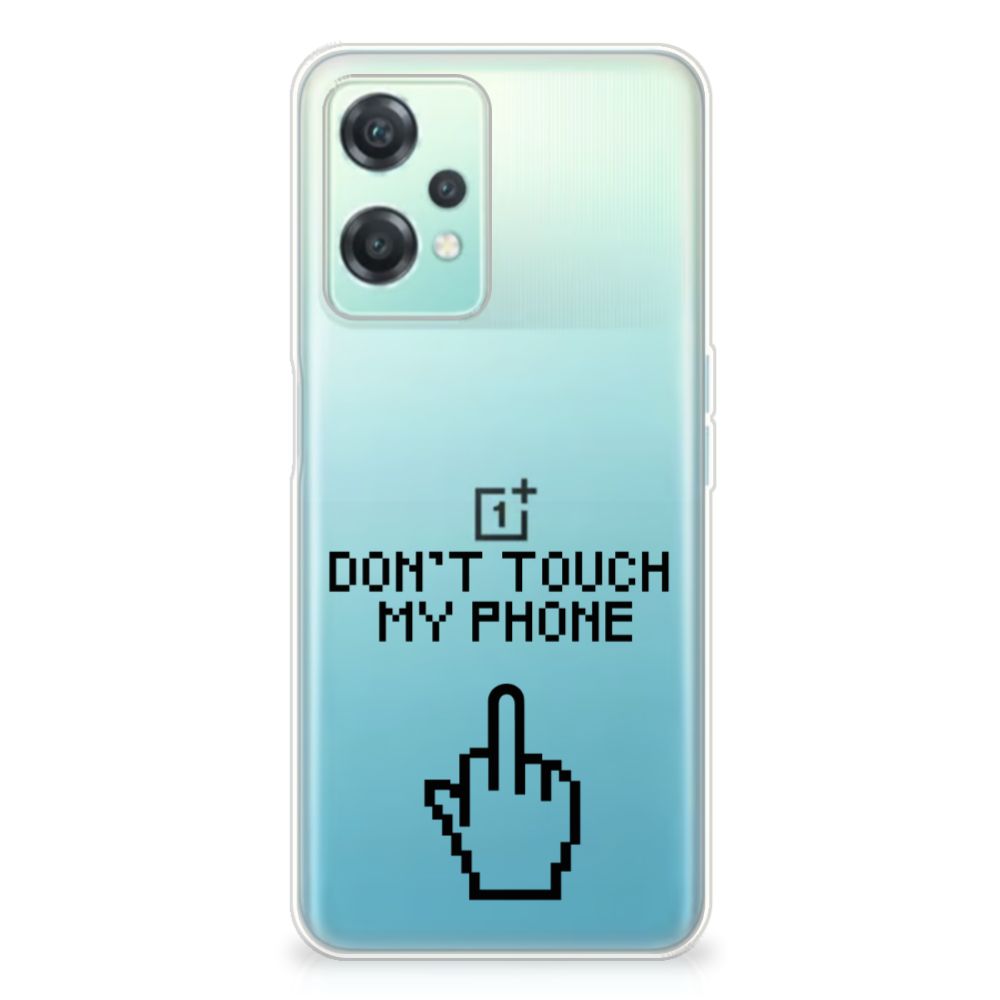OnePlus Nord CE 2 Lite Silicone-hoesje Finger Don't Touch My Phone