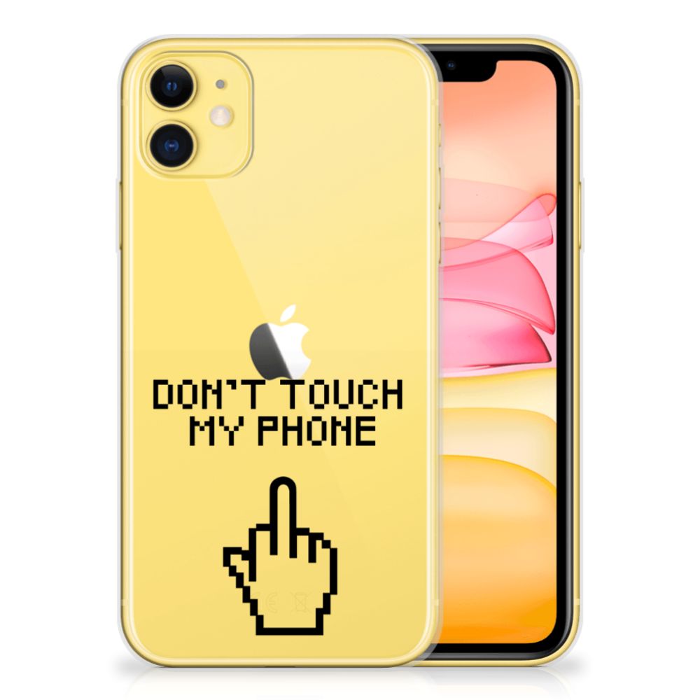 Apple iPhone 11 Silicone-hoesje Finger DTMP