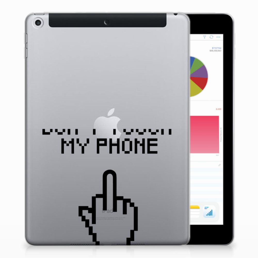 Apple iPad 9.7 2018 | 2017 Print Case Finger Don't Touch My Phone